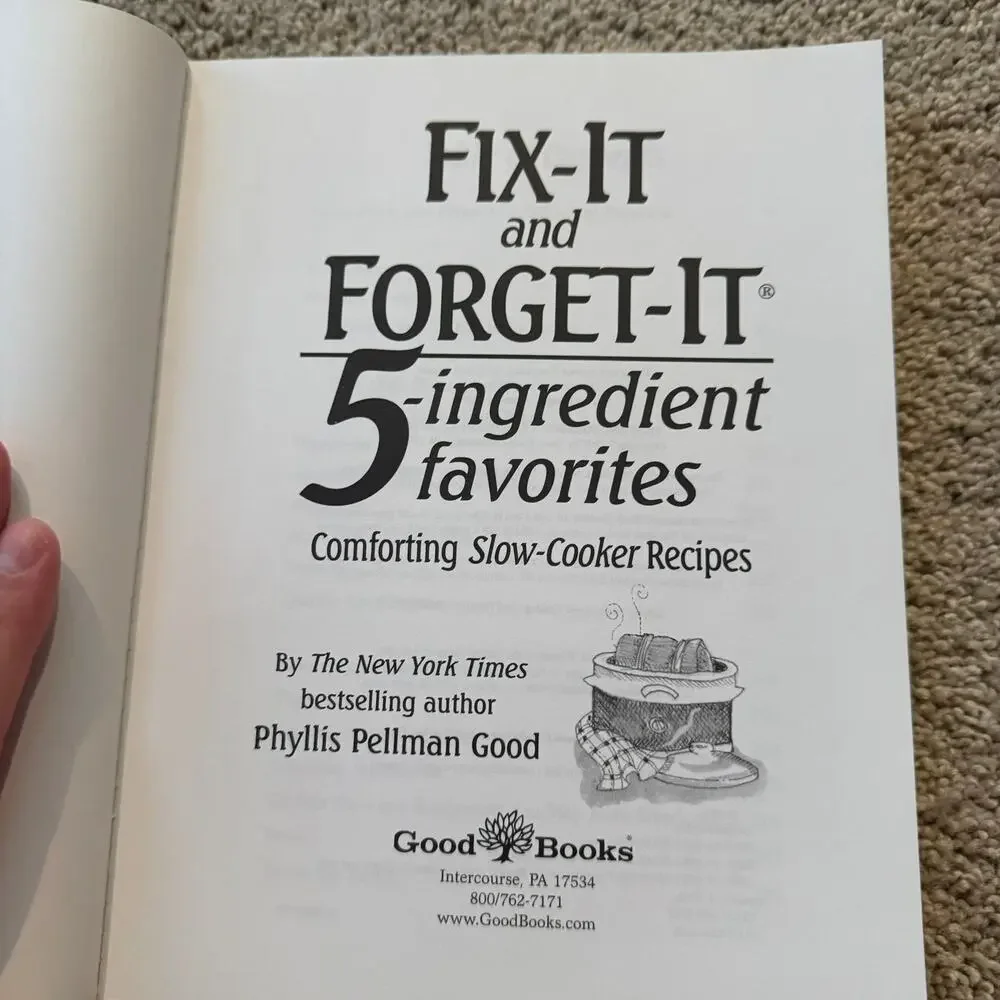 Fix It & Forget It 5 Ingredient Favorites Crockpot Recipes Cookbook Phyllis Good